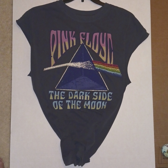 Pink Floyd dark side of moon 2x women's sleeveless band concert tee shirt - Picture 2 of 3